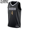 Maillot Basket Enfant Memphis Grizzlies Steven Adams 2023-24 Nike City Edition Noir Swingman